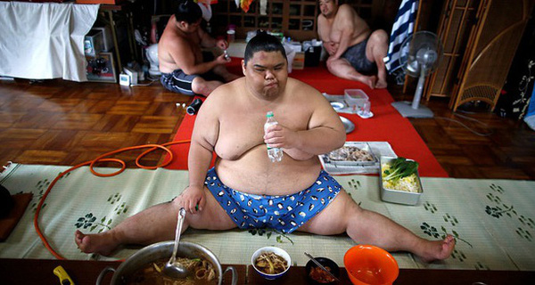 V&#233;n m&#224;n cuộc sống của c&#225;c đấu sĩ sumo tinh nhuệ tại Nhật Bản: Nạp 8.000 calo/ng&#224;y, phải thở bằng m&#225;y oxy khi ngủ