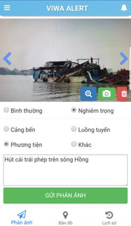 Viwa Alert - Ung dung phan anh vi pham giao thong DTND tren smartphone - Anh 7