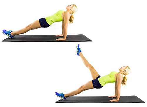 Bài tập Plank ngược này không chỉ tác động đến phần cơ bụng mà còn giúp bạn tập cho chân và vai săn chắc