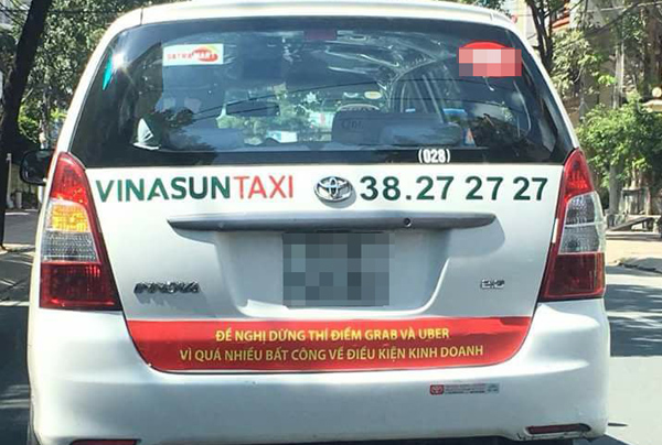 Vinasun, Grap, Uber, đại chiến taxi, taxi, taxi công nghệ, taxi truyền thống