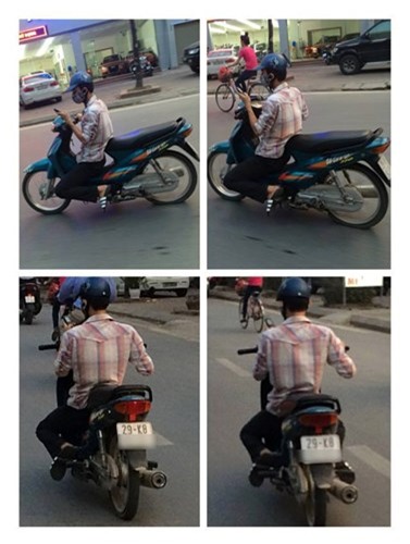 Chàng trai và chiếc xe máy gây ồn ào trên đường phố Hà Nội - Ảnh 3.