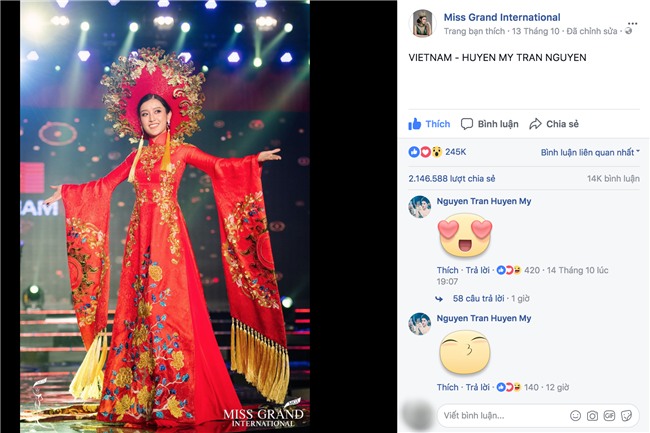 Chuyện hy hữu: BTC Miss Grand International công bố nhầm Top 1 bình chọn Trang phục dân tộc giữa Việt Nam và Indonesia - Ảnh 3.