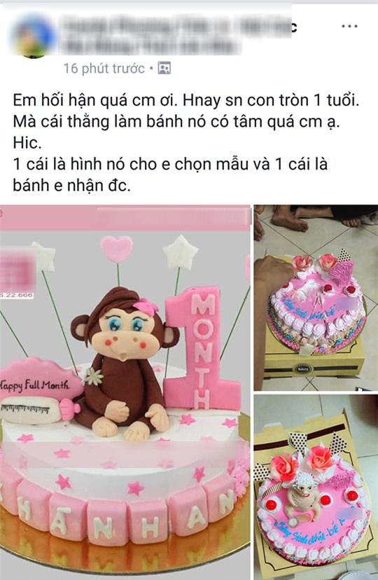 Bỏ 350 nghìn mua bánh sinh nhật hình khỉ, mẹ trẻ giận tím người nhận về chiếc bánh hình trâu khỏa thân - Ảnh 1.